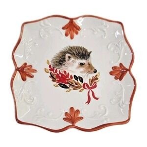 Angela Staehling Sketchbook Series Magenta Hedgehog Trivet‎ Plate Ceramic Decor